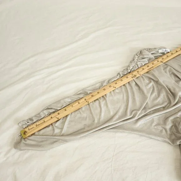 PARKER Silver Metallic Flattering Cocktail Mini Dress Size M NEW NO TAGS! - Picture 16 of 16